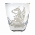 thumbnail image 1 of 10 oz Celtic Dragon Engraved Lowball Glass, 1 of 1
