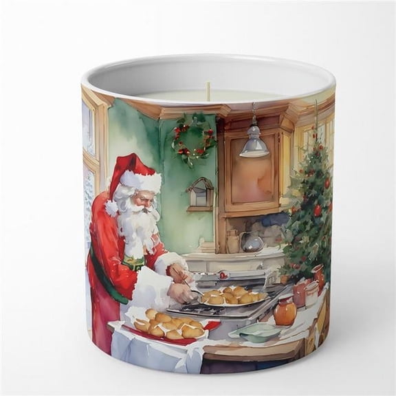 10 oz Cookies with Santa Claus Father Christmas Decorative 100 Percent Soy Candle