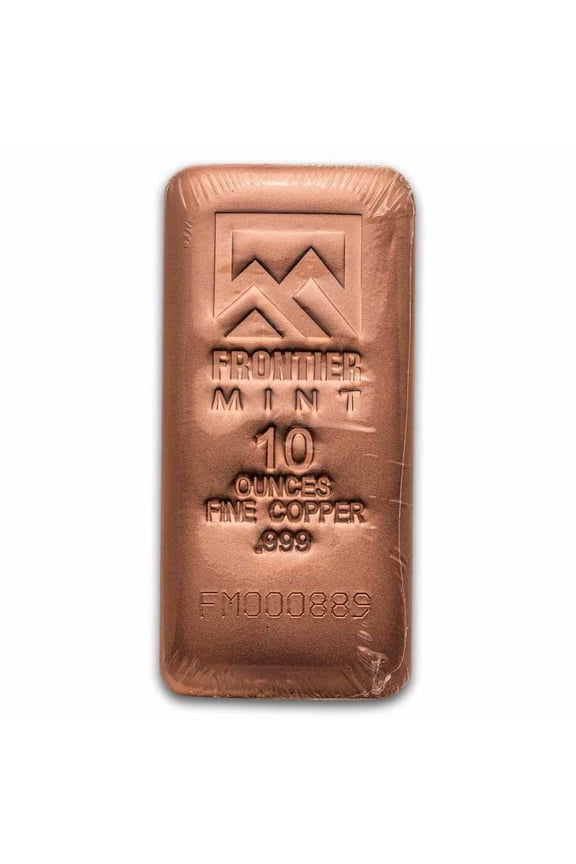 10 oz Copper Bar - Frontier Mint