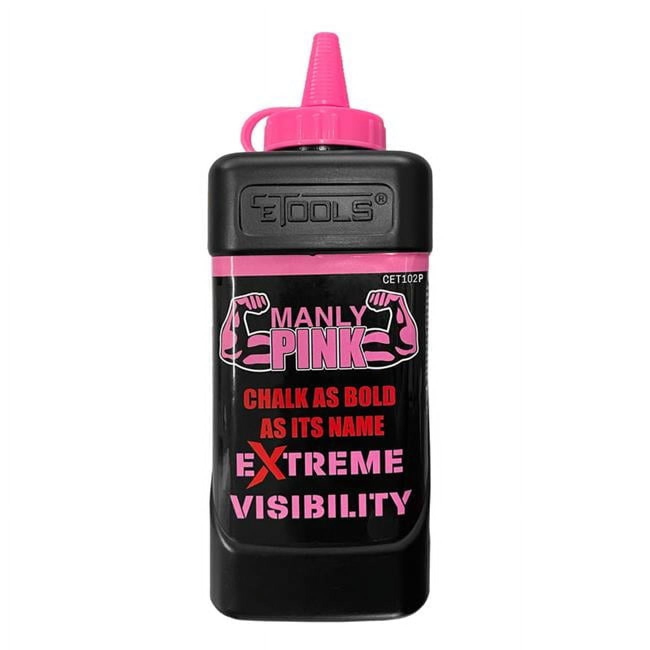 10 oz. Extreme Visibility Standard Marking Chalk - Fluorescent Pink