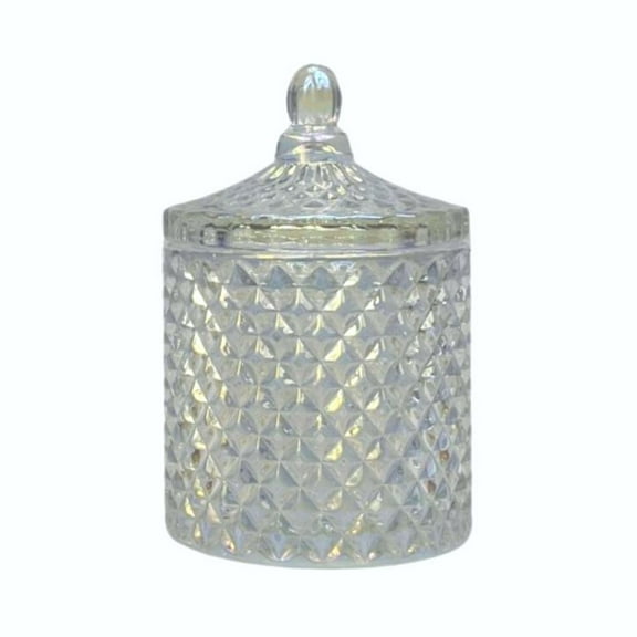10 oz. France Clear Iridescent Empty Candle Making Jar Candle Vessels For DIY Candle-Making Projects (Box of 12) FREE SHIPPING
