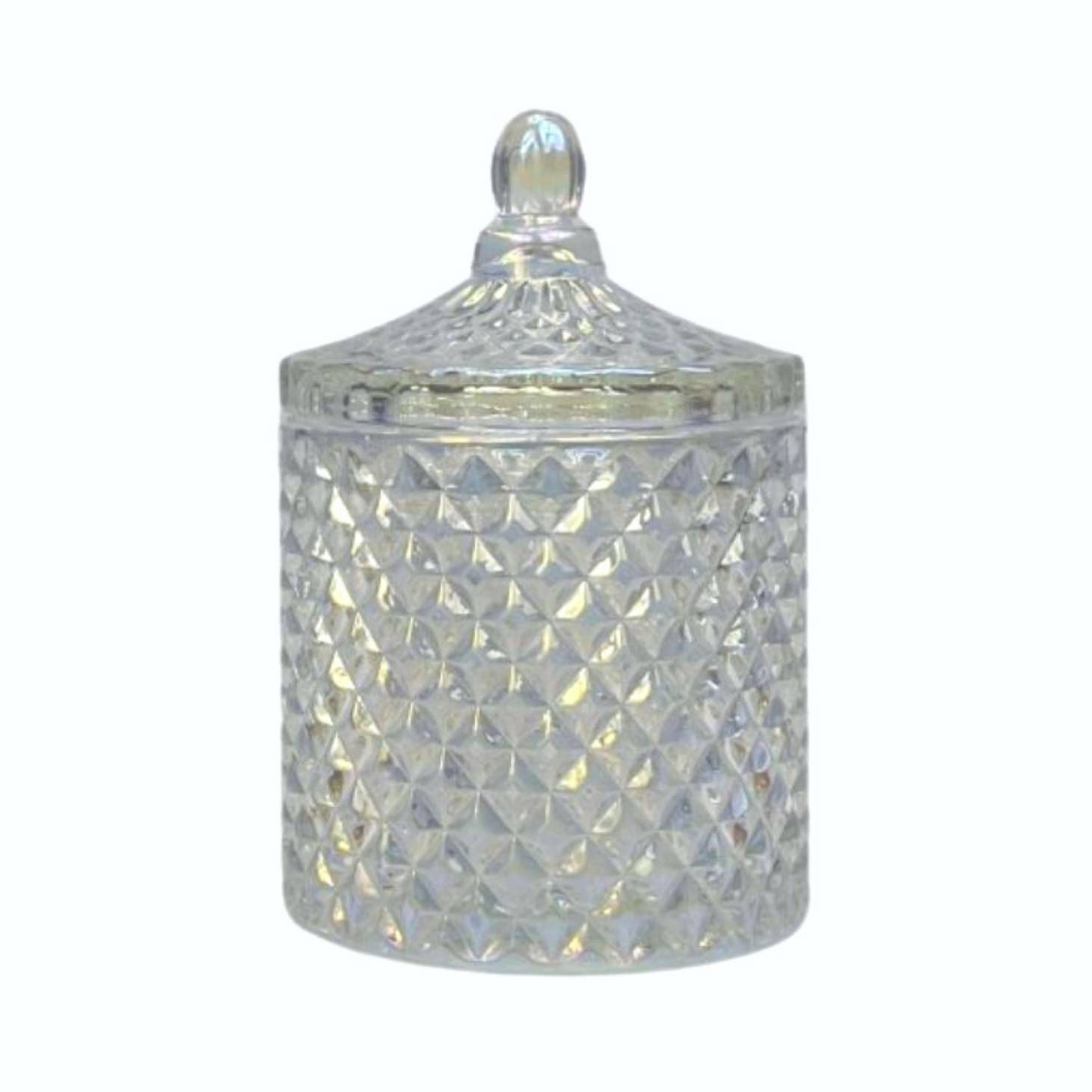 10 oz. France Clear Iridescent Empty Candle Making Jar Candle Vessels For DIY Candle-Making Projects (Box of 24) FREE SHIPPING