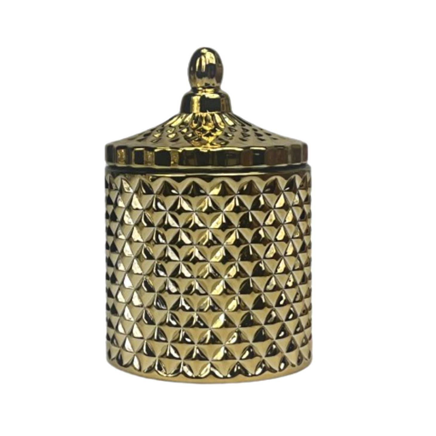 10 oz. France Metallic Gold Empty Candle Making Jar Candle Vessels For DIY Candle-Making Projects (Box of 24) FREE SHIPPING