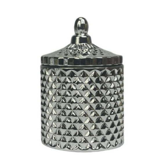 10 oz. France Metallic Silver Empty Candle Making Jar Candle Vessels For DIY Candle-Making Projects (Box of 24) FREE SHIPPING