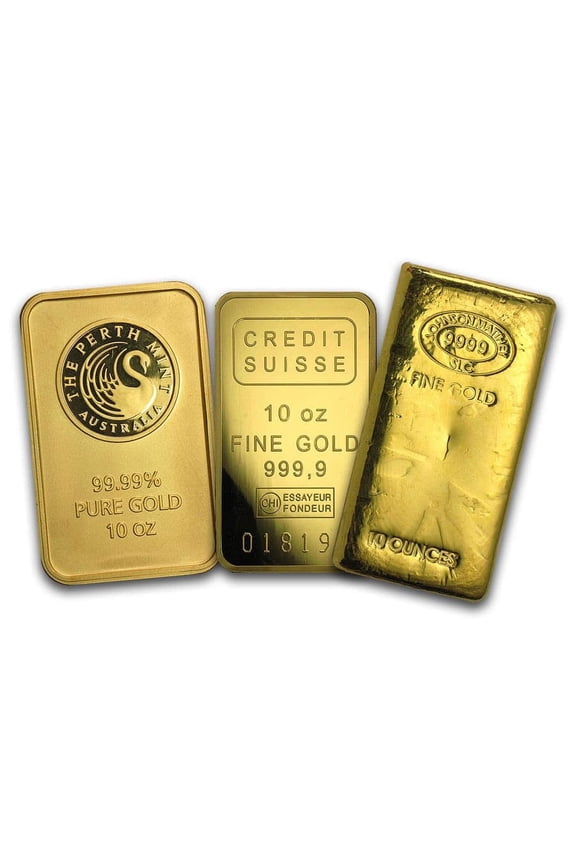 10 oz Gold Bar - Brand Name