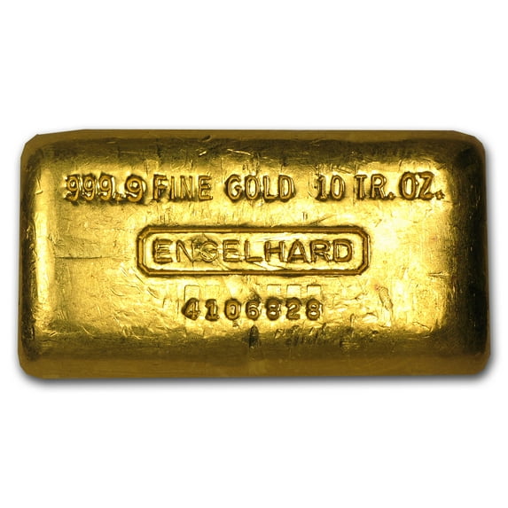 10 oz Gold Bar - Engelhard (Loaf-Style/Poured)