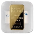 thumbnail image 1 of 10 oz Gold Credit Suisse Bar with Assay Card, 1 of 1