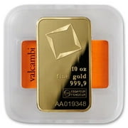10 oz Gold Valcambi Bar w/ Assay Card