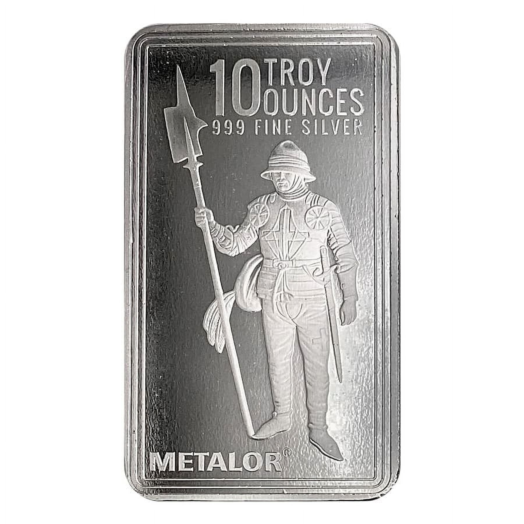 10 oz Metalor Silver Bar .999 Fine (Sealed)