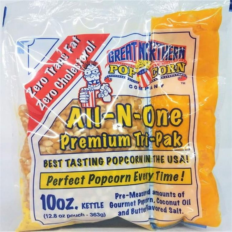 4113 Great Northern Popcorn Premium 10 Ounce Popcorn Portion Packs Cinema Case of 24