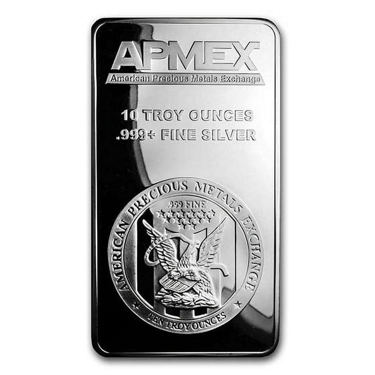 APMEX 10 oz Fine Silver Bullion Bar - Walmart - Walmart.com