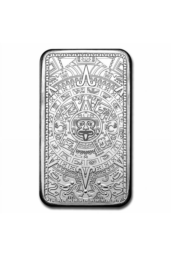 10 oz Silver Bar - Aztec