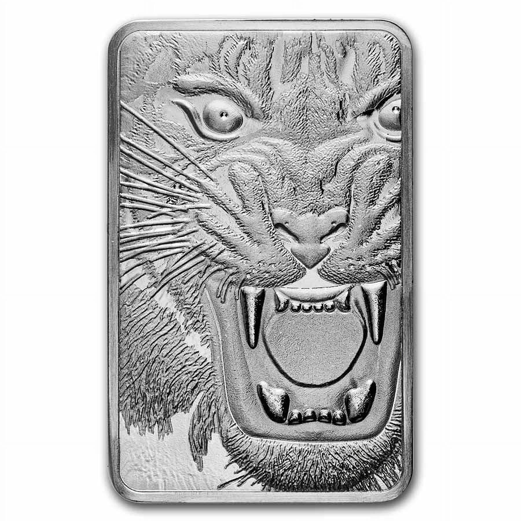 MMTC-PAMP 10-Ounce .999 Fine Silver Bullion Bar - Royal Bengal Tiger ...