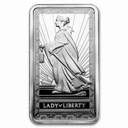 10 oz Silver Bar - PAMP Lady of Liberty
