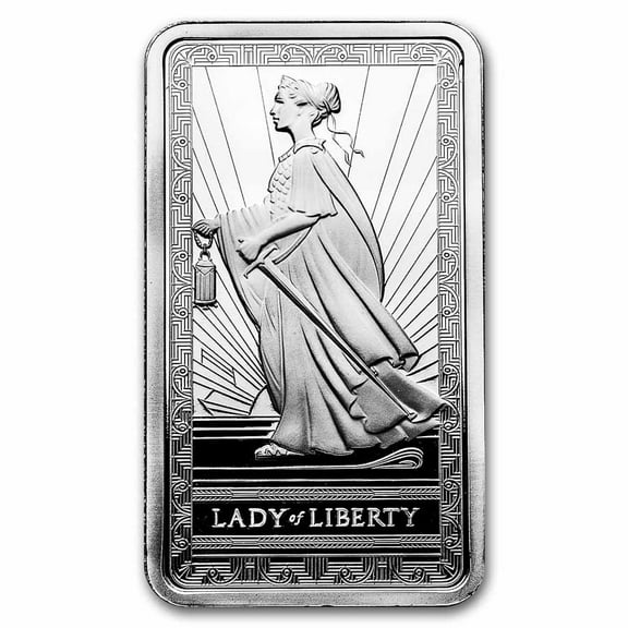 10 oz Silver Bar - PAMP Lady Of Liberty (Sealed)