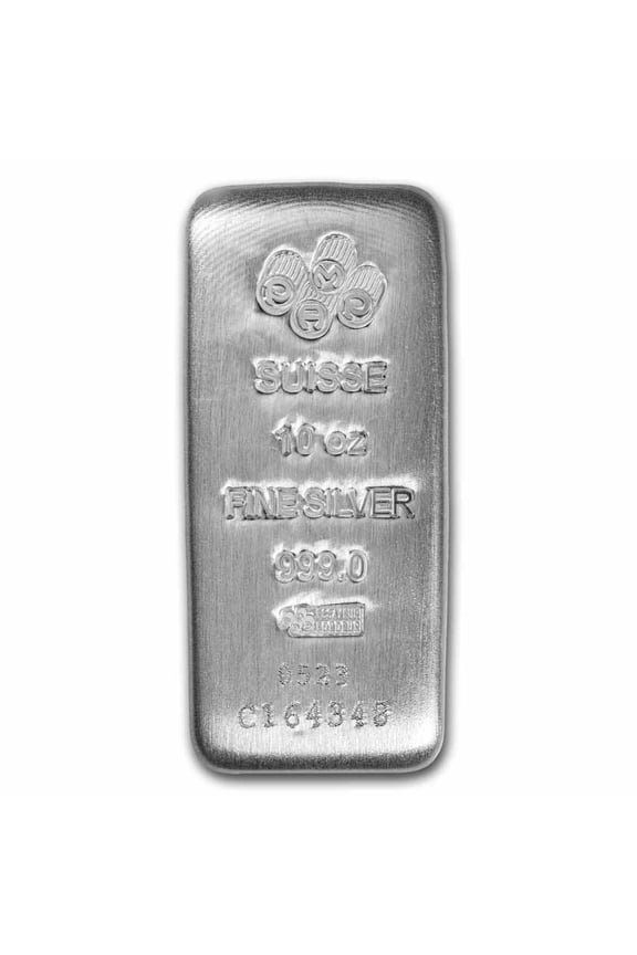 10 oz Silver Bar - PAMP Suisse (Serialized)