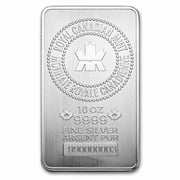 10 oz Silver Bar - Royal Canadian Mint (.9999 Fine, New Style)