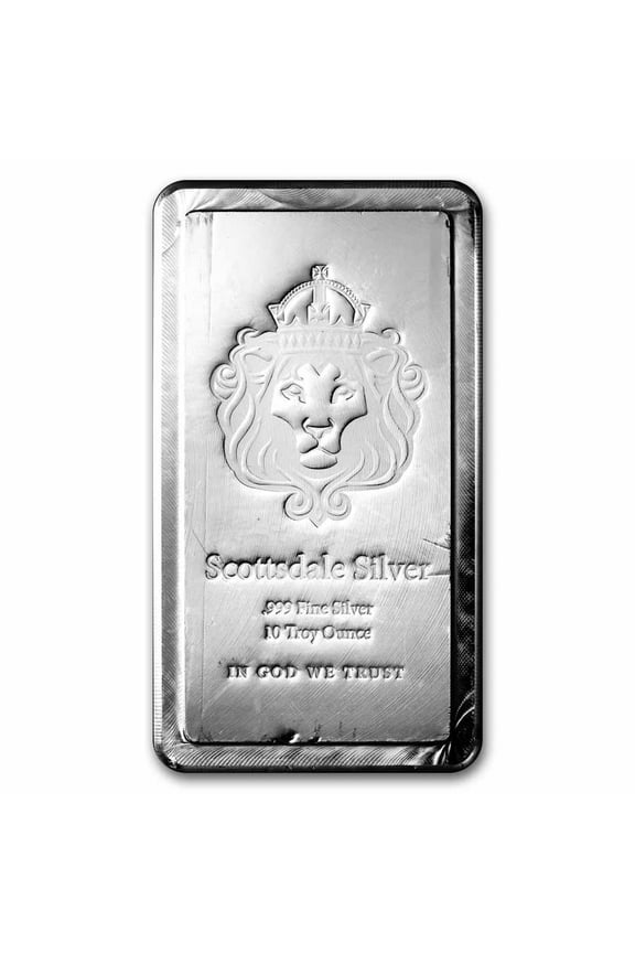 10 oz Silver Bar - Scottsdale Mint Stacker