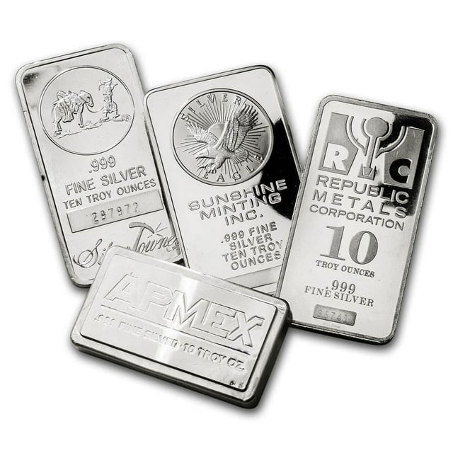 10 oz Silver Bar - Secondary Market - Walmart.com