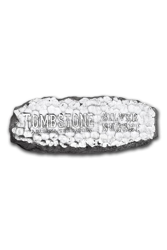 10 oz Silver Bar - Tombstone Silver Nugget