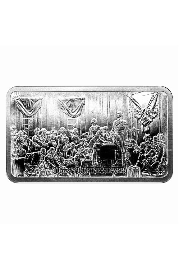 10 oz Silver Bar - U.S. Constitution