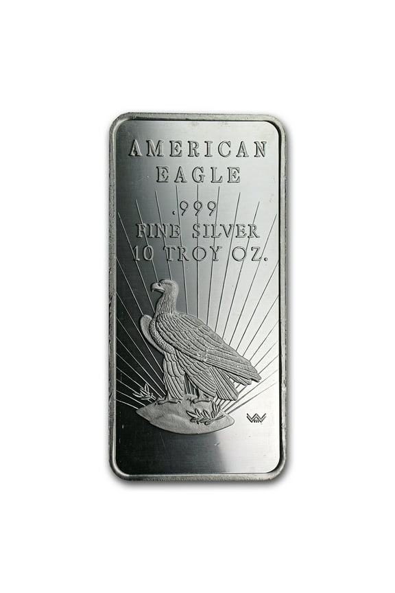 10 oz Silver Bar - World Wide Mint (Eagle)