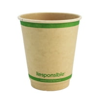 10 oz Smooth Insulated Hot Cups | Tree-Less™ Compostable Paper