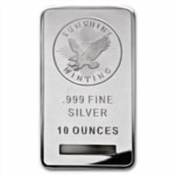 10 oz Sunshine Mint Silver Bullion Bar 999 Fine Silver - New Sealed Bar
