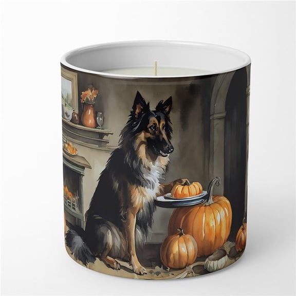 10 oz Unisex Belgian Tervuren Fall Kitchen Pumpkins Decorative Soy Candle