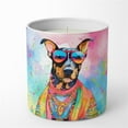 thumbnail image 1 of 10 oz Unisex Doberman Pinscher Hippie Dawg Decorative Soy Candle, 1 of 1