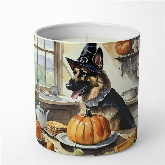 10 oz Unisex German Shepherd Fall Kitchen Pumpkins Decorative Soy Candle