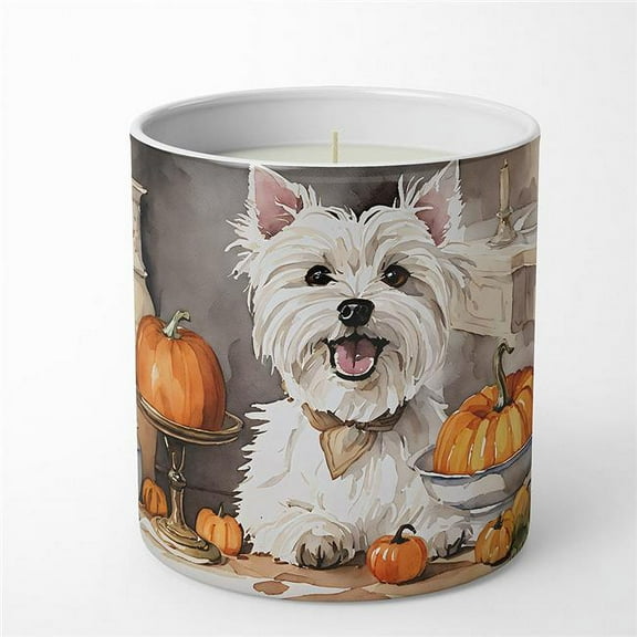 10 oz Unisex Westie Fall Kitchen Pumpkins Decorative Soy Candle