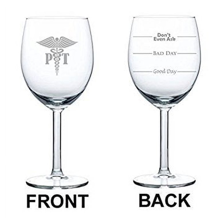 10 oz Wine Glass Funny Wine is Cheaper Than Therapy 