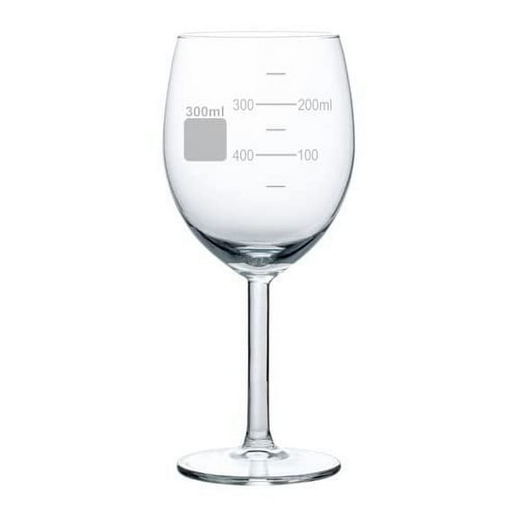 10 oz Wine Glass Goblet Beaker Style Measuring Cup 300 Milliliter mL Chemistry Gift, Science Gift