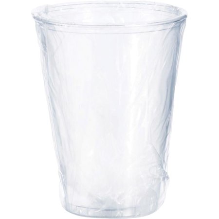 10 oz Wrapped Ultra Clear PET Cold Cups, Clear
