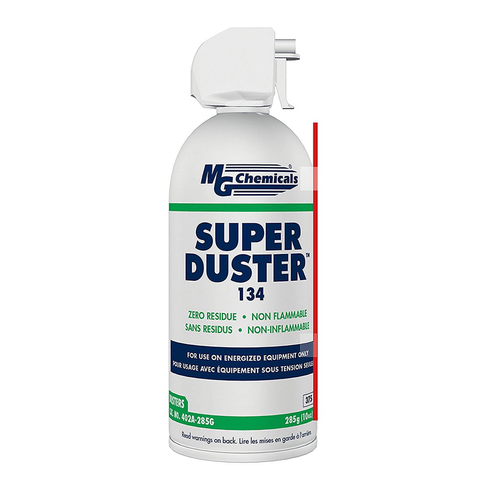 MG CHEMICALS 402A-285G, Super Duster 134, Aerosol, 10 Oz (296mL), Non-Flammable, No Residue, SL 5 years