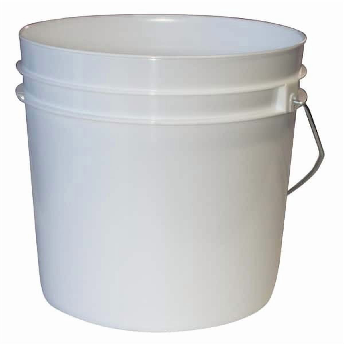 10-pack 1 Gallon Plastic Pails Heavy Duty White Small Paint Buckets ...