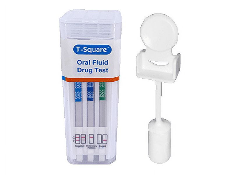 7-Panel Saliva Drug Test Kit – Detects AMP, BZO, COC, MAMP, OPI, OXY, THC – Oral Fluid Rapid Screening