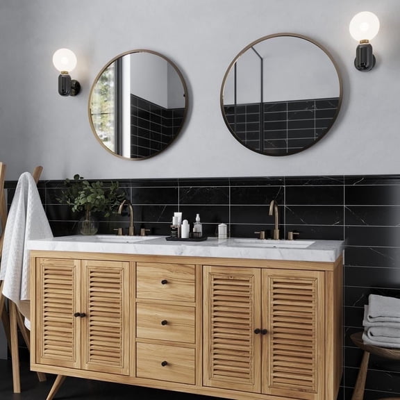 10 pack 2-in W x 12-in L Marble Polished Chair Rail Tile Trim (1.67 Sq ft/case)