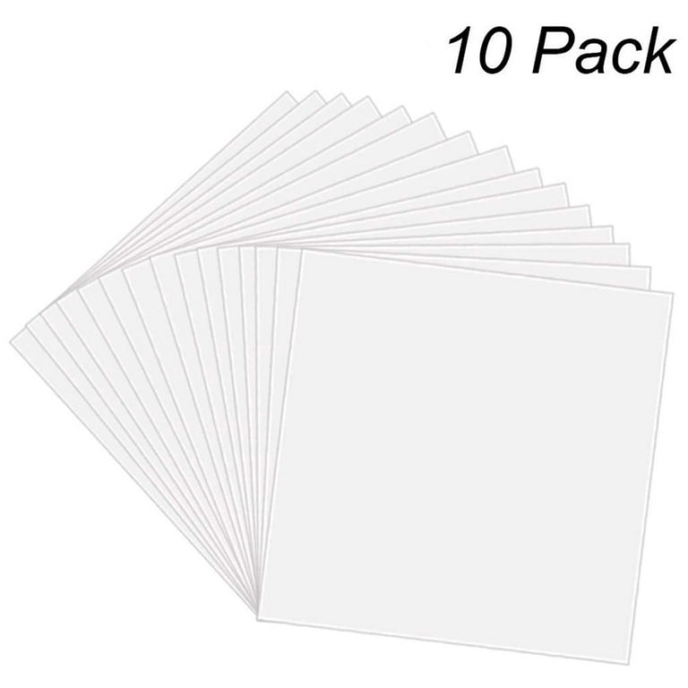 30x Clear Blank Stencil Vinyl Paper Acetate Sheets for Crafts, 7 Mil, 12 x  12 In