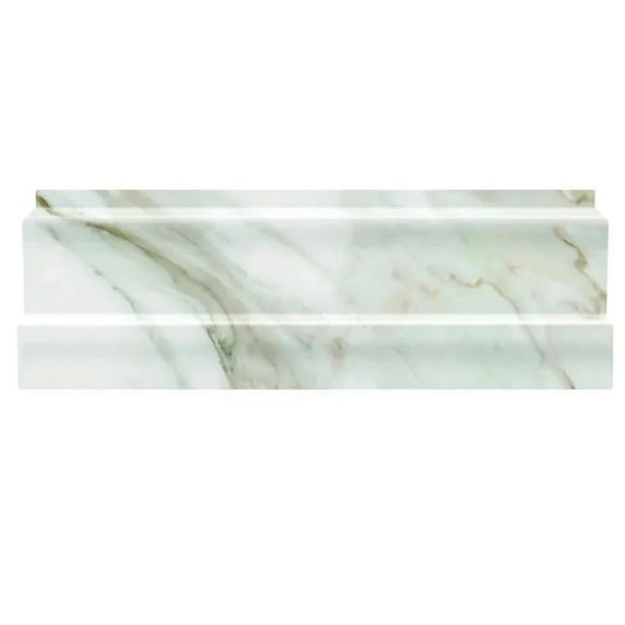 10 pack 4-in W x 12-in L Marble Polished Baseboard Tile Trim (3.33 Sq ft/case)