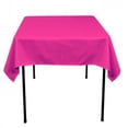 thumbnail image 1 of 10 pack 54" x 54" Square Overlay Tablecloth 100% polyester Wholesale Wedding", (Color: Fuchsia Hot Pink), 1 of 1