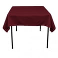 thumbnail image 1 of 10 pack 60"x 60" Square Overlay Tablecloth 100% polyester Wholesale Wedding", Burgundy, 1 of 1