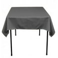 thumbnail image 1 of 10 pack 60"x 60" Square Overlay Tablecloth 100% polyester Wholesale Wedding", Charcoal Grey, 1 of 1