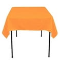 thumbnail image 1 of 10 pack 60"x 60" Square Overlay Tablecloth 100% polyester Wholesale Wedding", Orange, 1 of 1