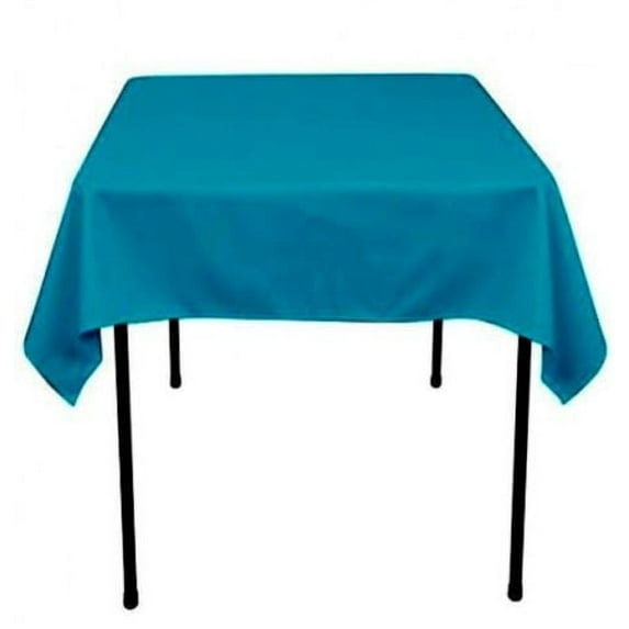 10 pack 60"x 60" Square Overlay Tablecloth 100% polyester Wholesale Wedding", Turquoise