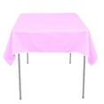 thumbnail image 1 of 10 pack 90"x 90" Square Overlay Tablecloth 100% polyester Wholesale Wedding", (Color: Light Pink), 1 of 1