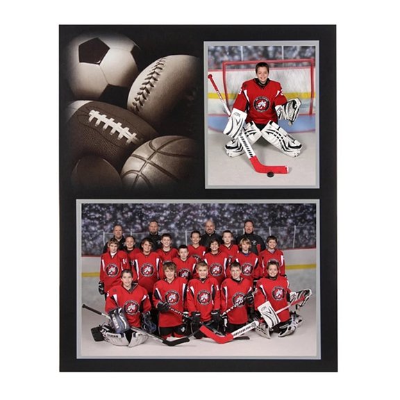 (10 pack) ALL SPORTS Player Team 7x5 3one-half inchx5 SPORTS MATES double frame sold in 10 s - 5x7