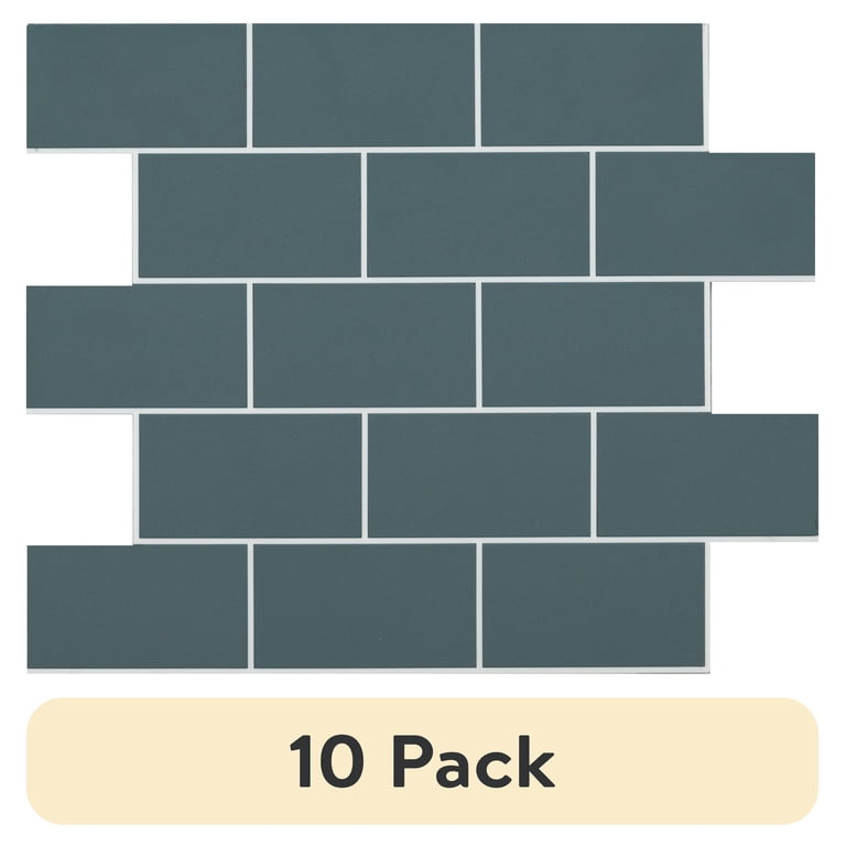 10 pack) Aldhurst Urban Azul Adhesive Backed 9.84 in. x 10.37 in