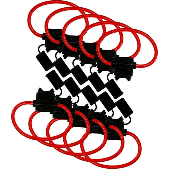 10 pack American Terminal MAXI-FH 8 gauge Waterproof Maxi Fuse Holder Car Audio 12 Volt Power Cable Wire